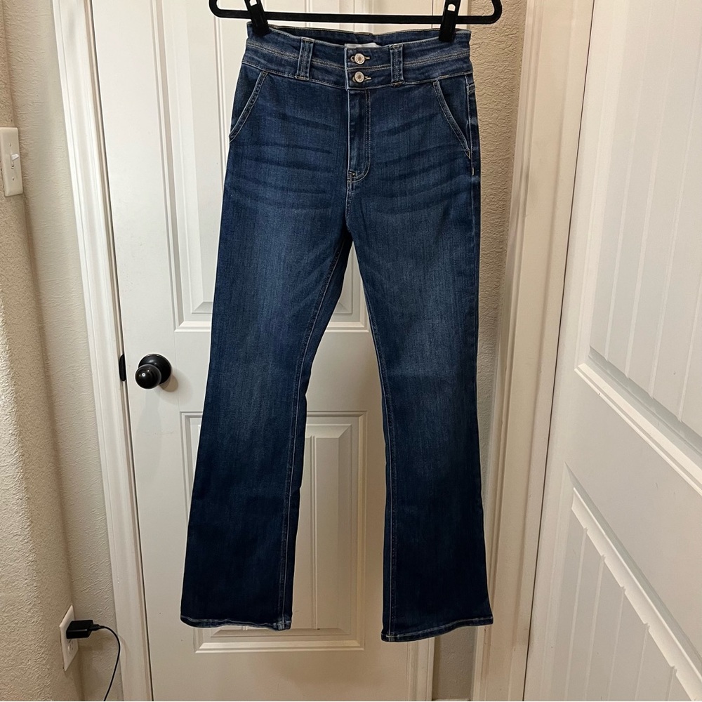 KanCan Dark Blue Flare Jeans - Picture 10 of 10